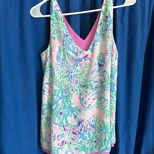 Reversible Lilly Pulitzer top (Lilly tag was cut off because it was visable)